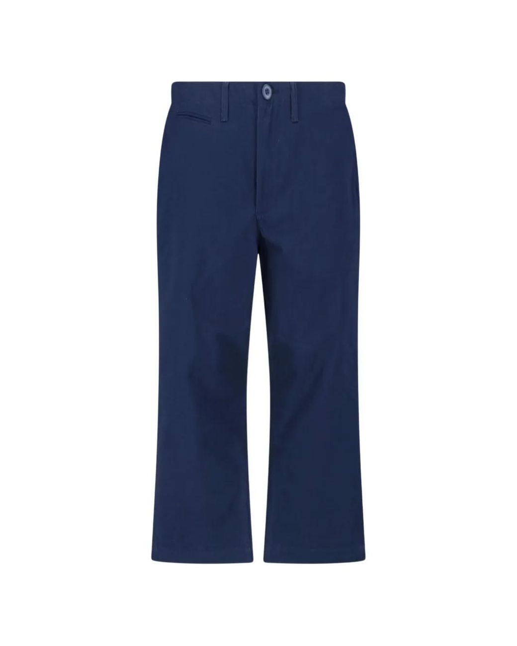 Roy Rogers Blue Cotton Trousers for men