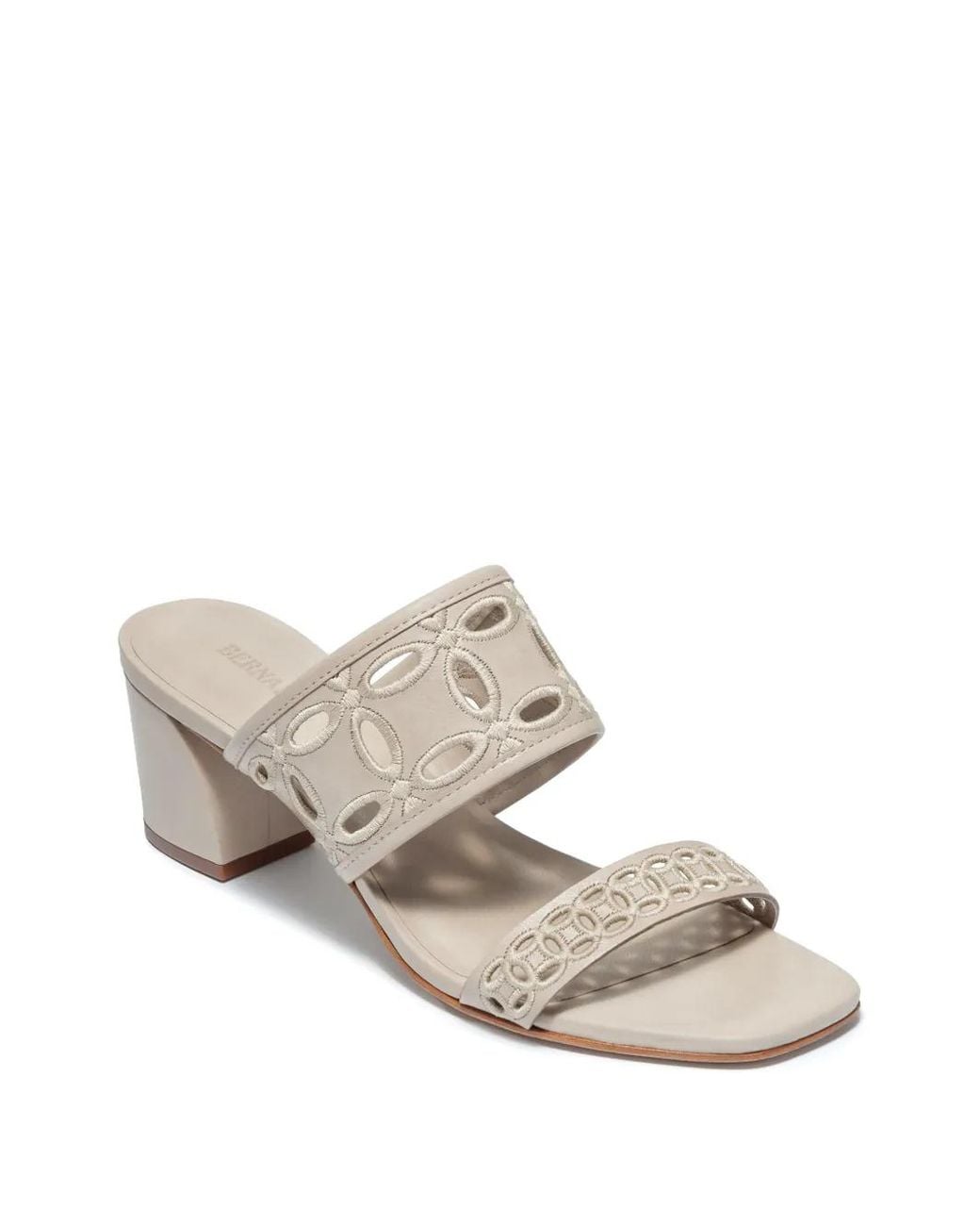 Bernardo White Gemma Cut-Out Sandals