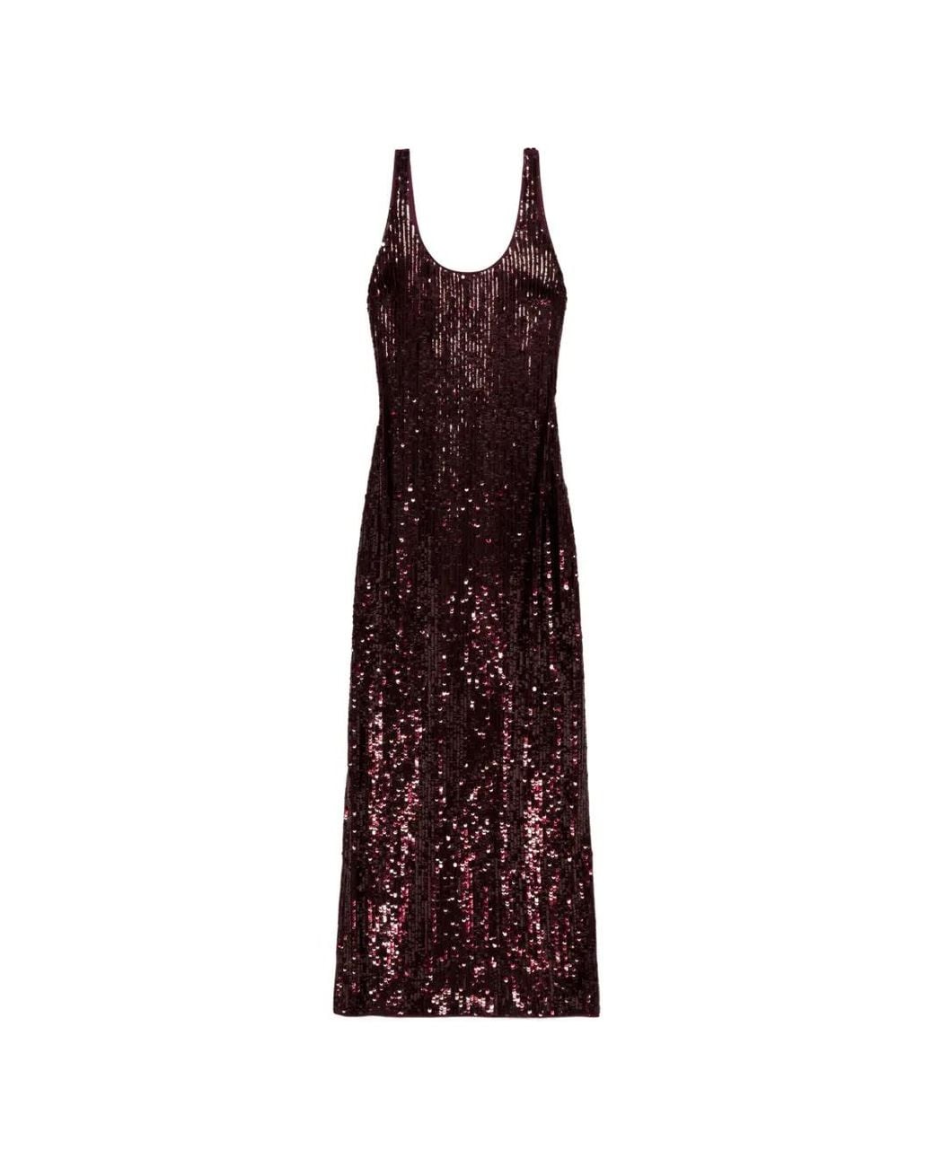 Jonathan Simkhai Purple Bex Sequin-Embellished Maxi Dress
