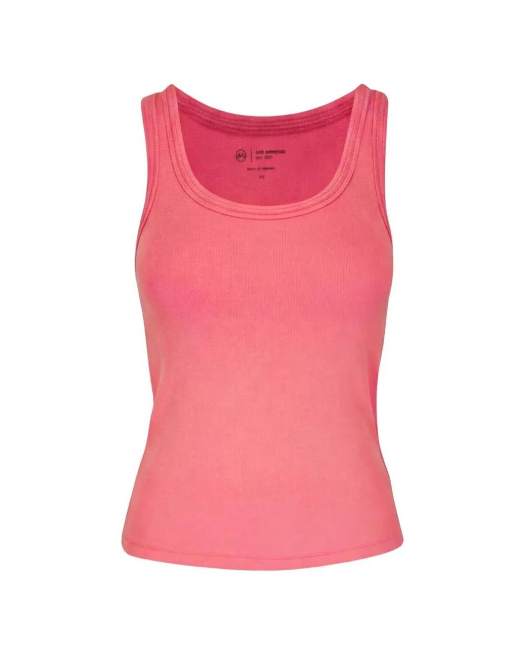 AG Jeans Pink Ashley Ribbed-Knit Tank Top