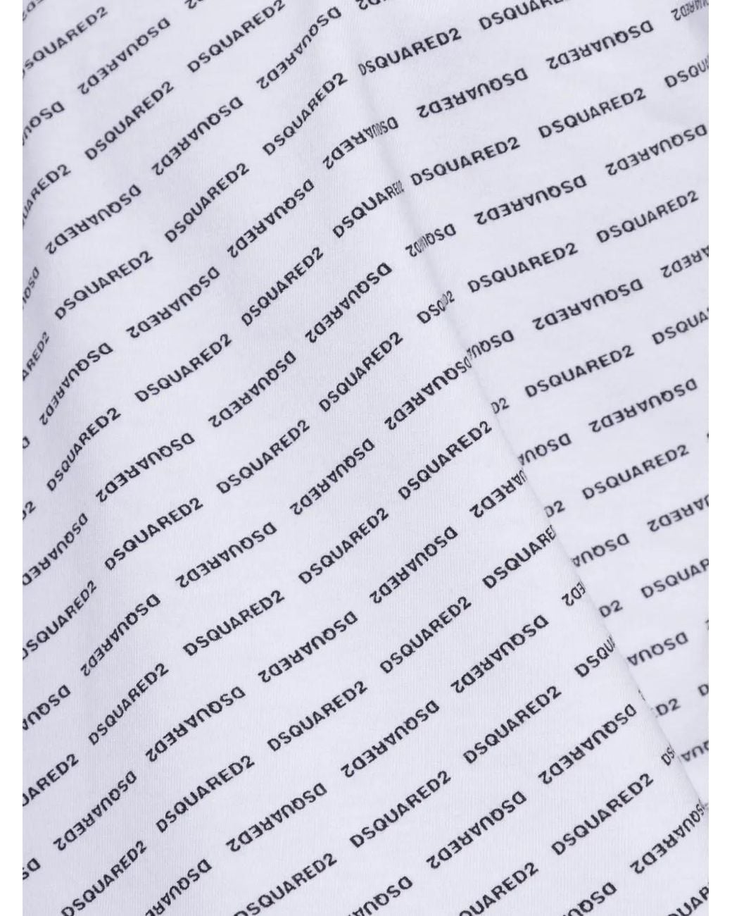DSquared² White Logo-Print Briefs And Undershirt Set for men