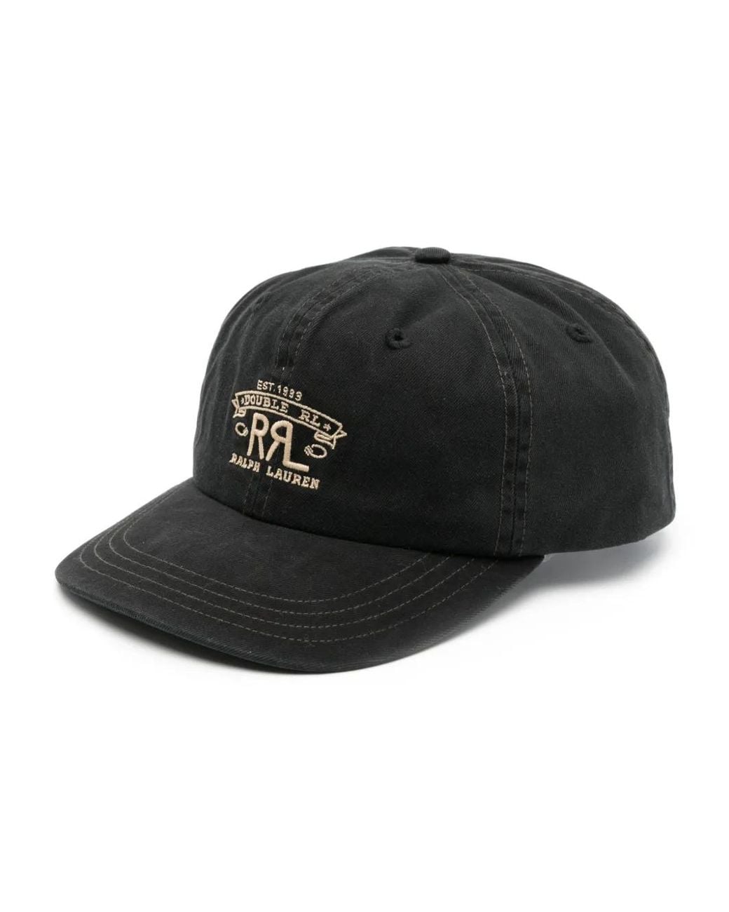 RRL Baseballkappe Mit Logo-Stickerei in Black für Herren