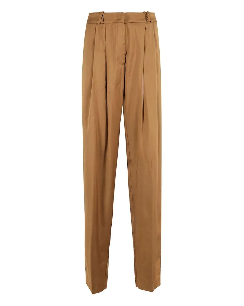 FEDERICA TOSI Natural Straight-Leg Trousers