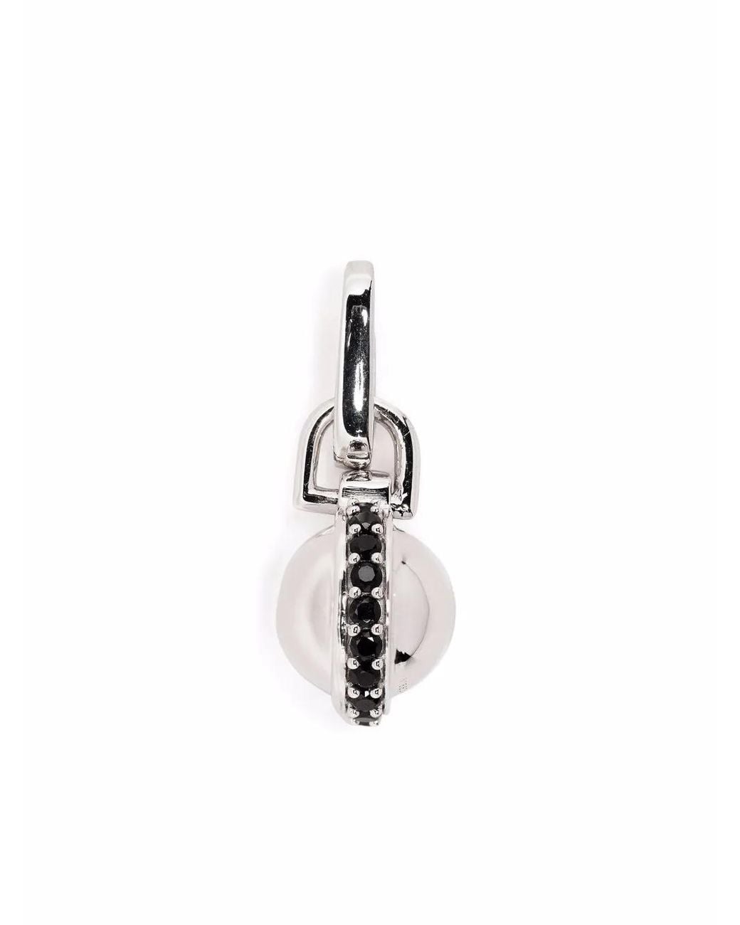 Missoma White Pavé Sphere Clip-On Pendant