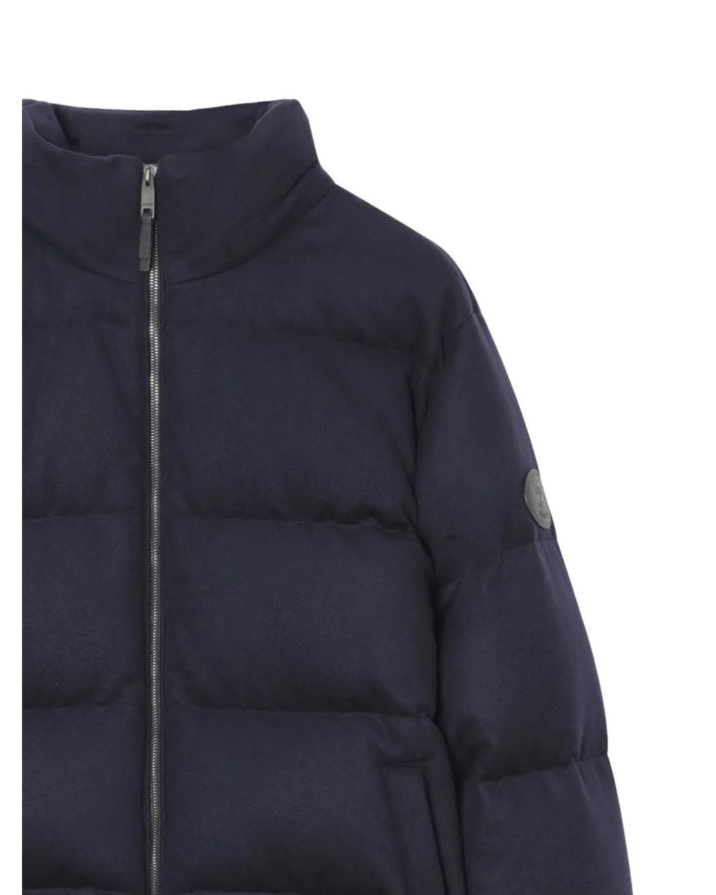 Burberry Blue Cashmere Puffer Jacket for men