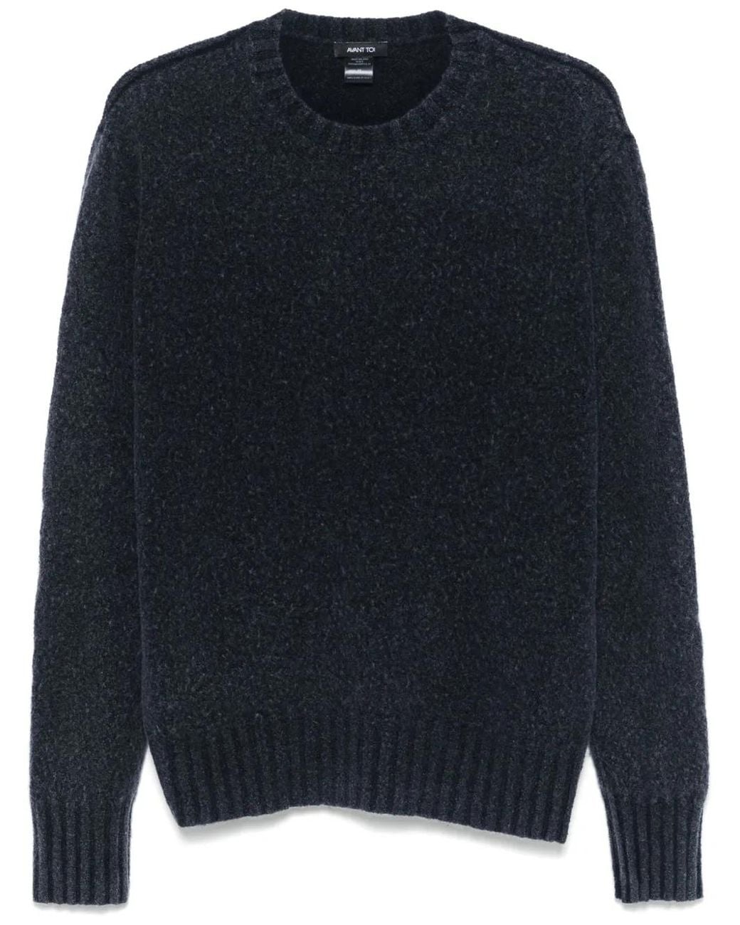 Avant Toi Blue Crew Neck Sweater for men