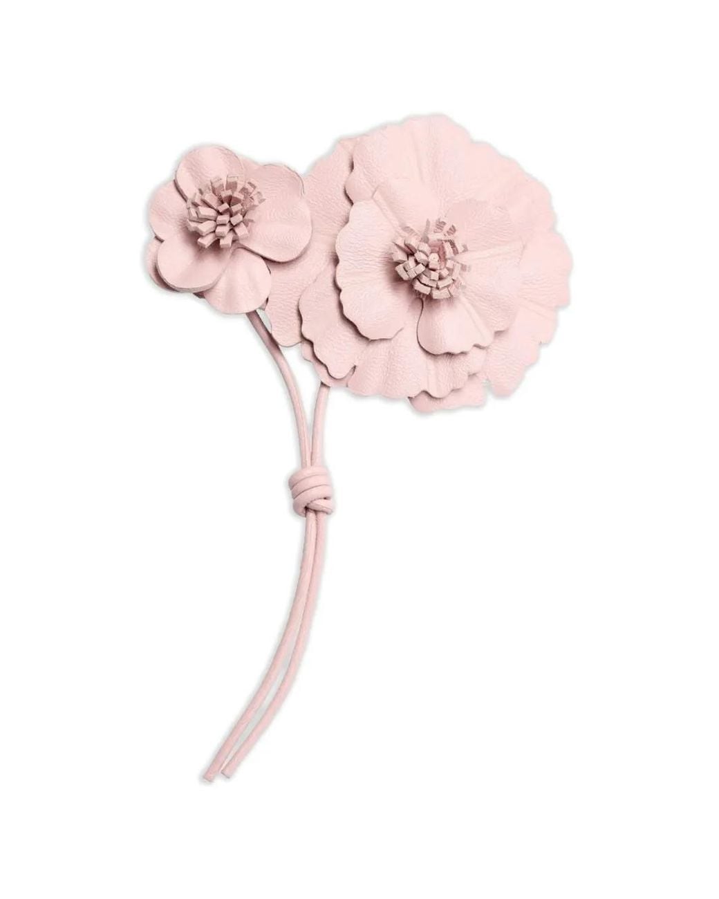 Erdem Pink Flower Leather Brooch