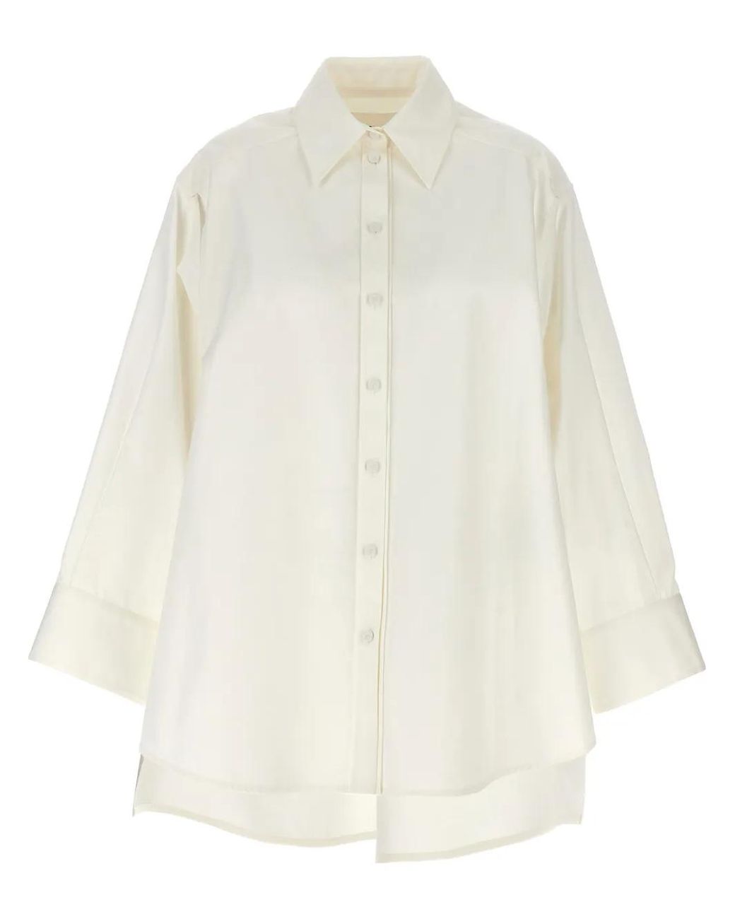 Jil Sander White Cut-Out Armhole Shirt