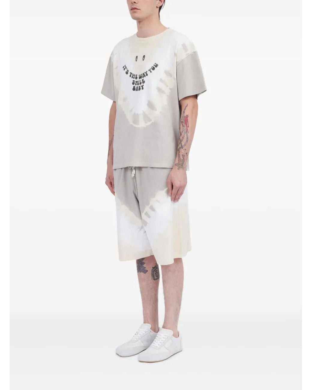 MM6 by Maison Margiela White Printed T-Shirt for men