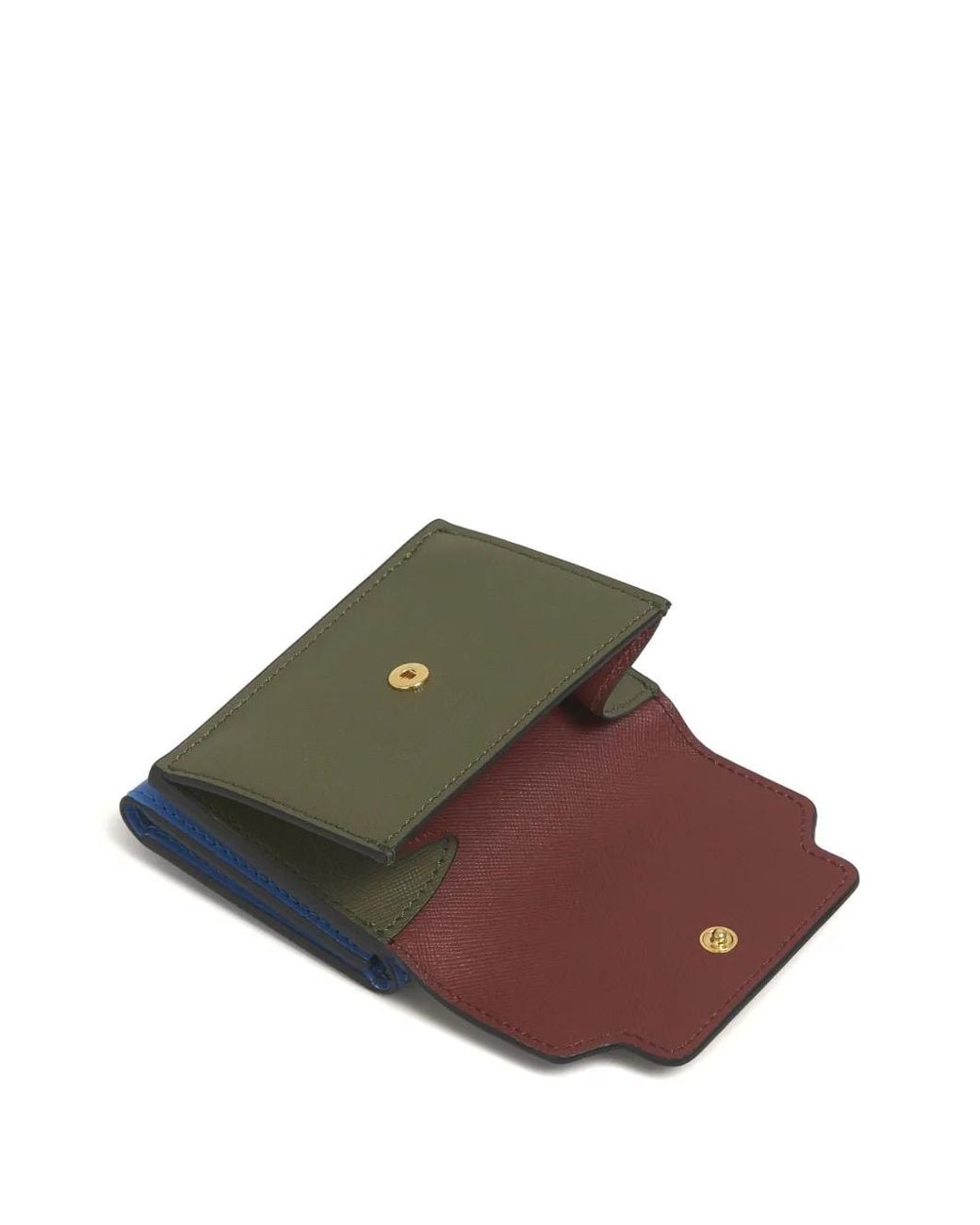 Marni Brown Portefeuille En Cuir