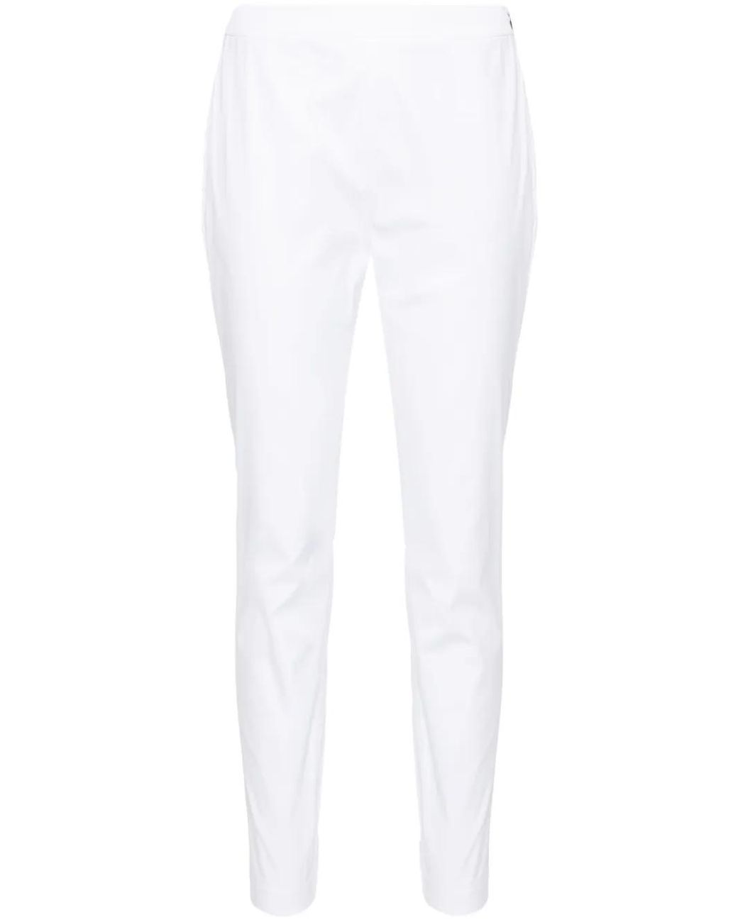 Fabiana Filippi White Slim-Fit Trousers With Tapered Ankle