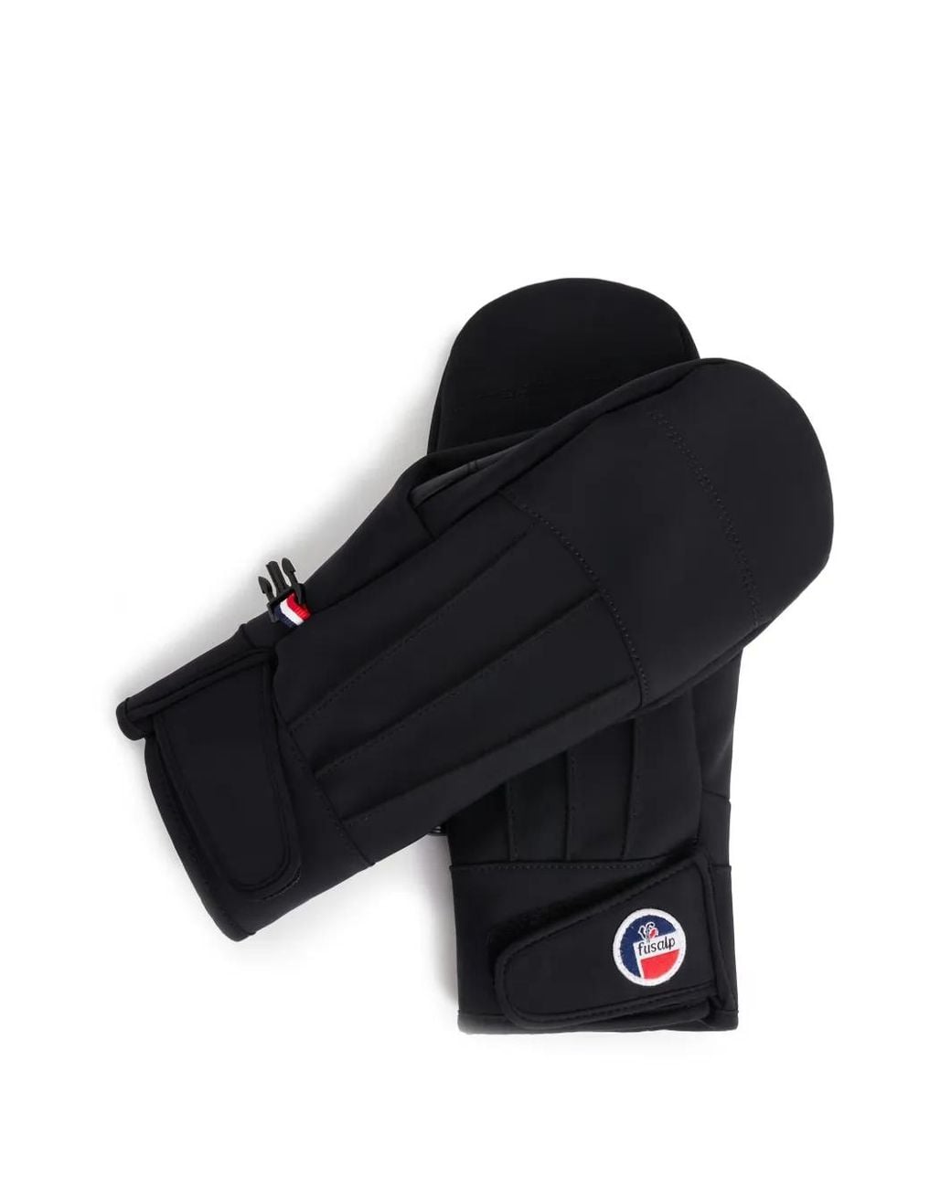 Fusalp Black Logo-Patch Gloves