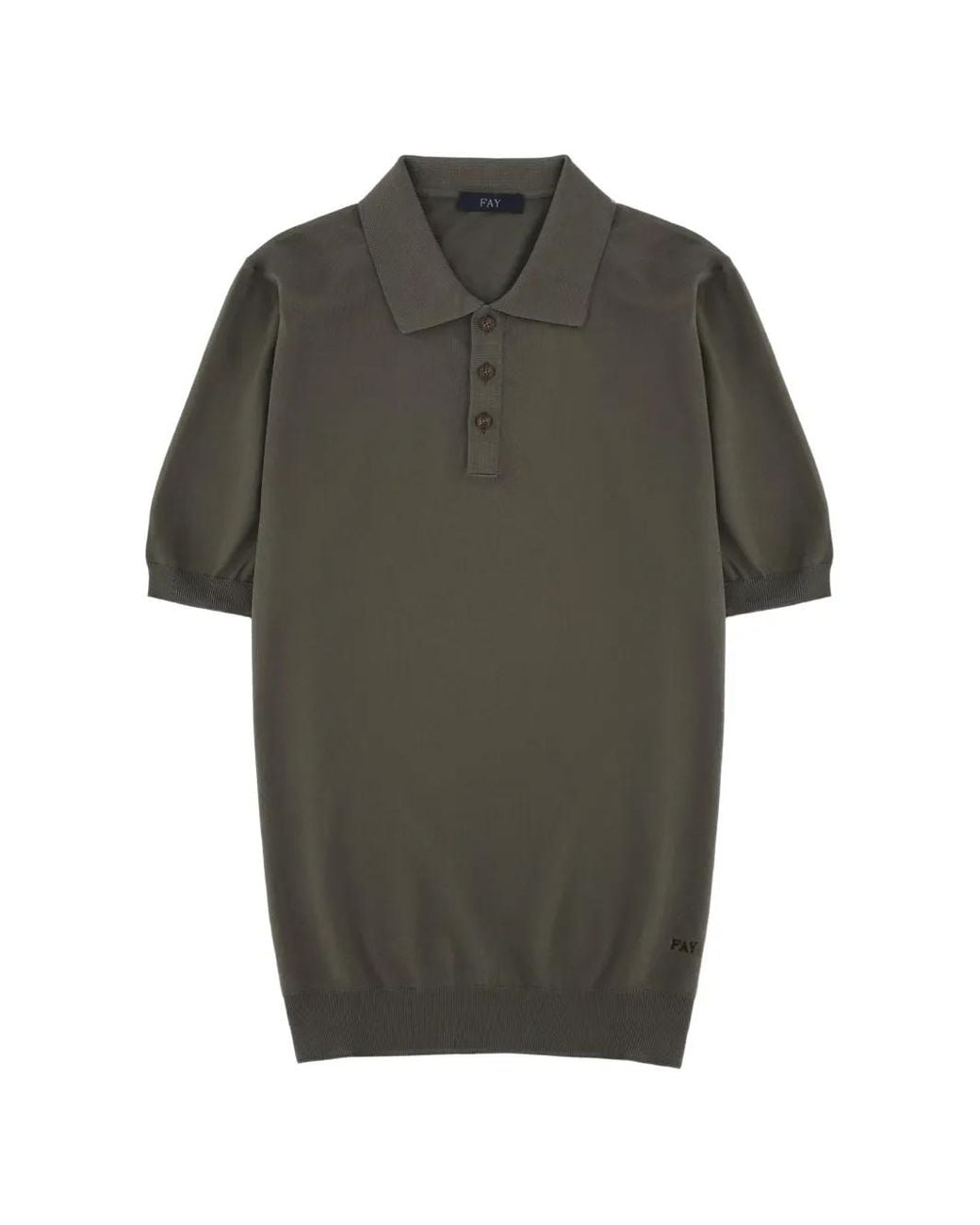 Fay Gray Short-Sleeve Polo Shirt for men