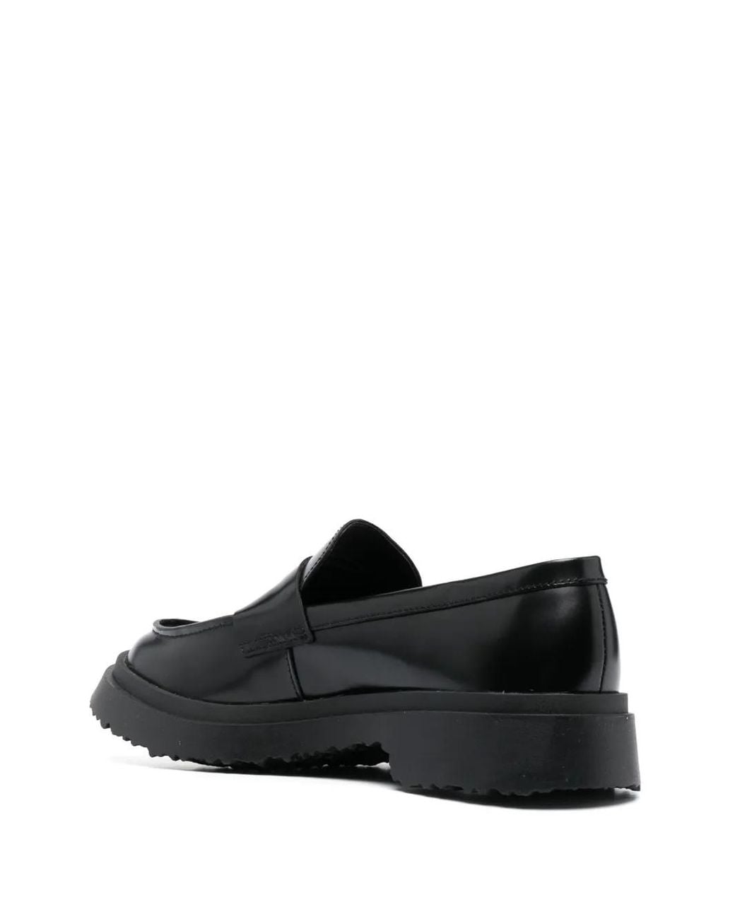 Camper Black Leather Loafers