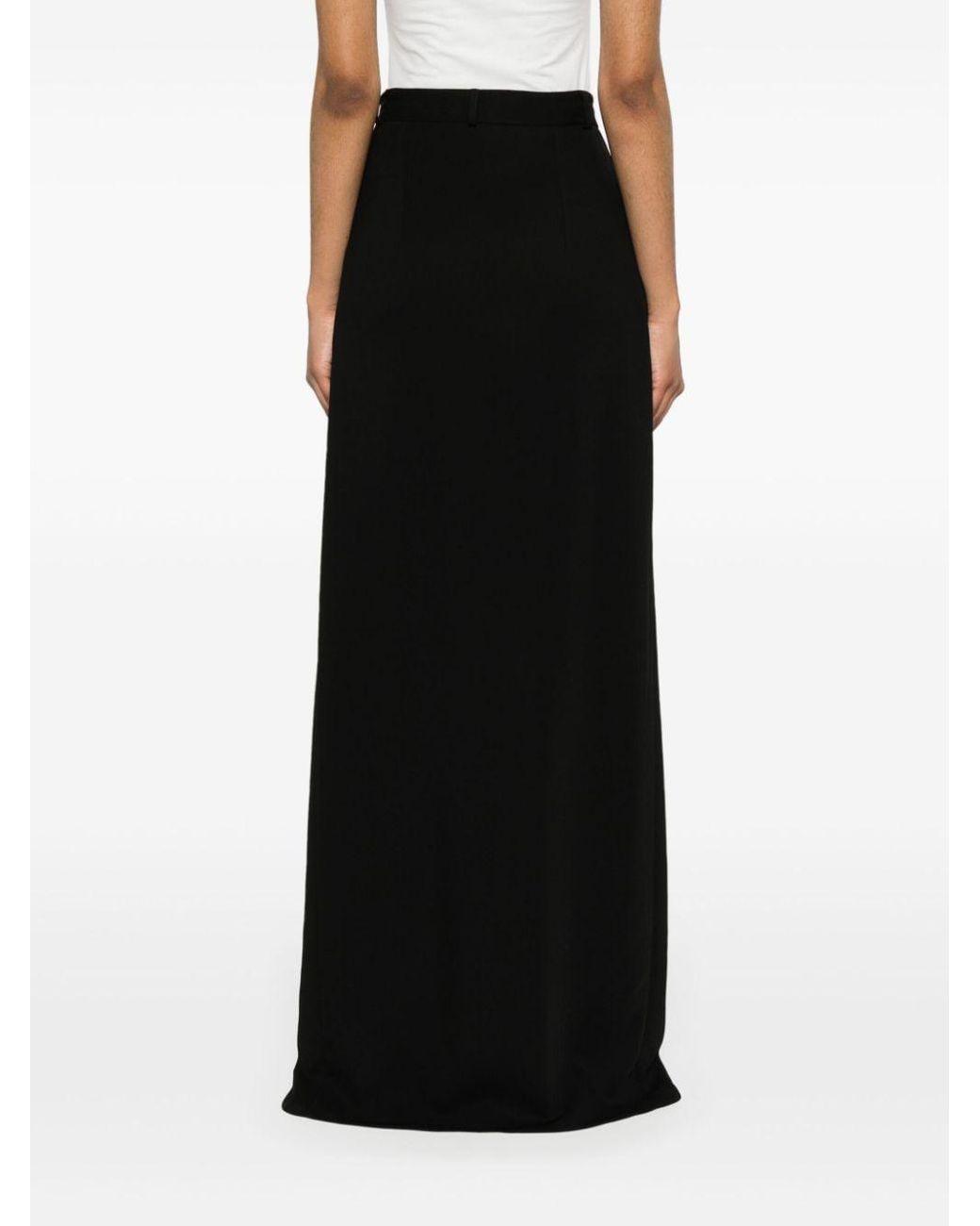 Long black formal skirt with cheap pockets