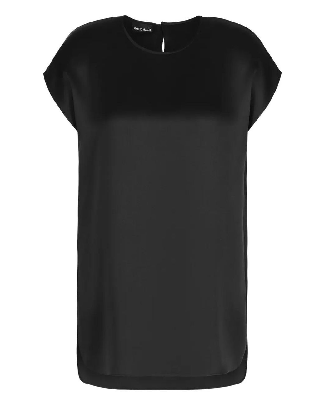 Giorgio Armani Black Short-Sleeve Blouse