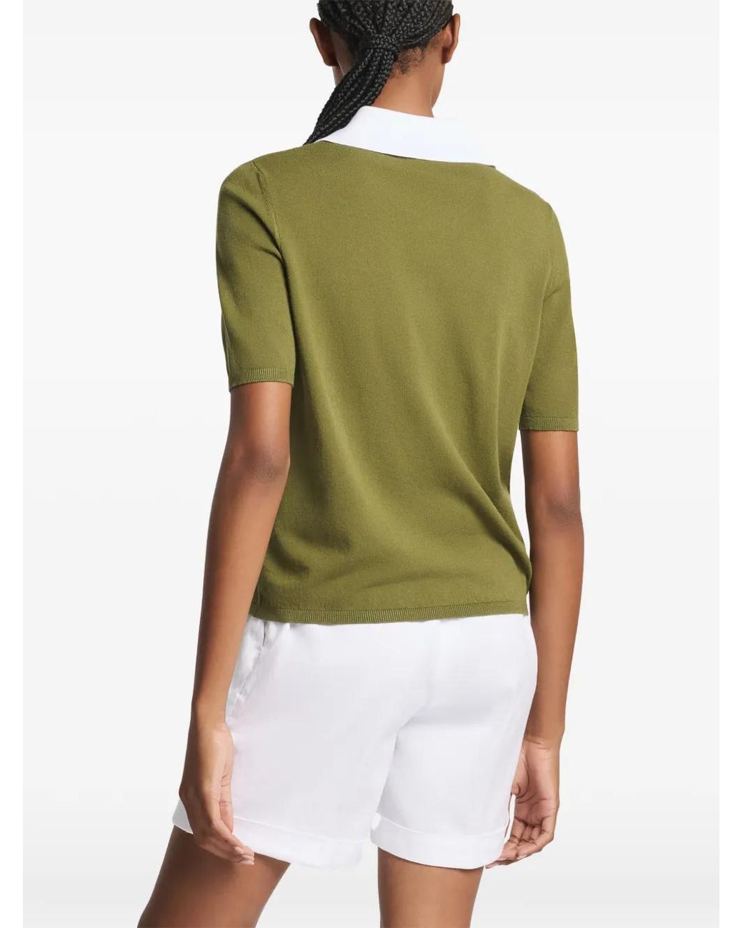 Fay Green Collared Polo Shirt