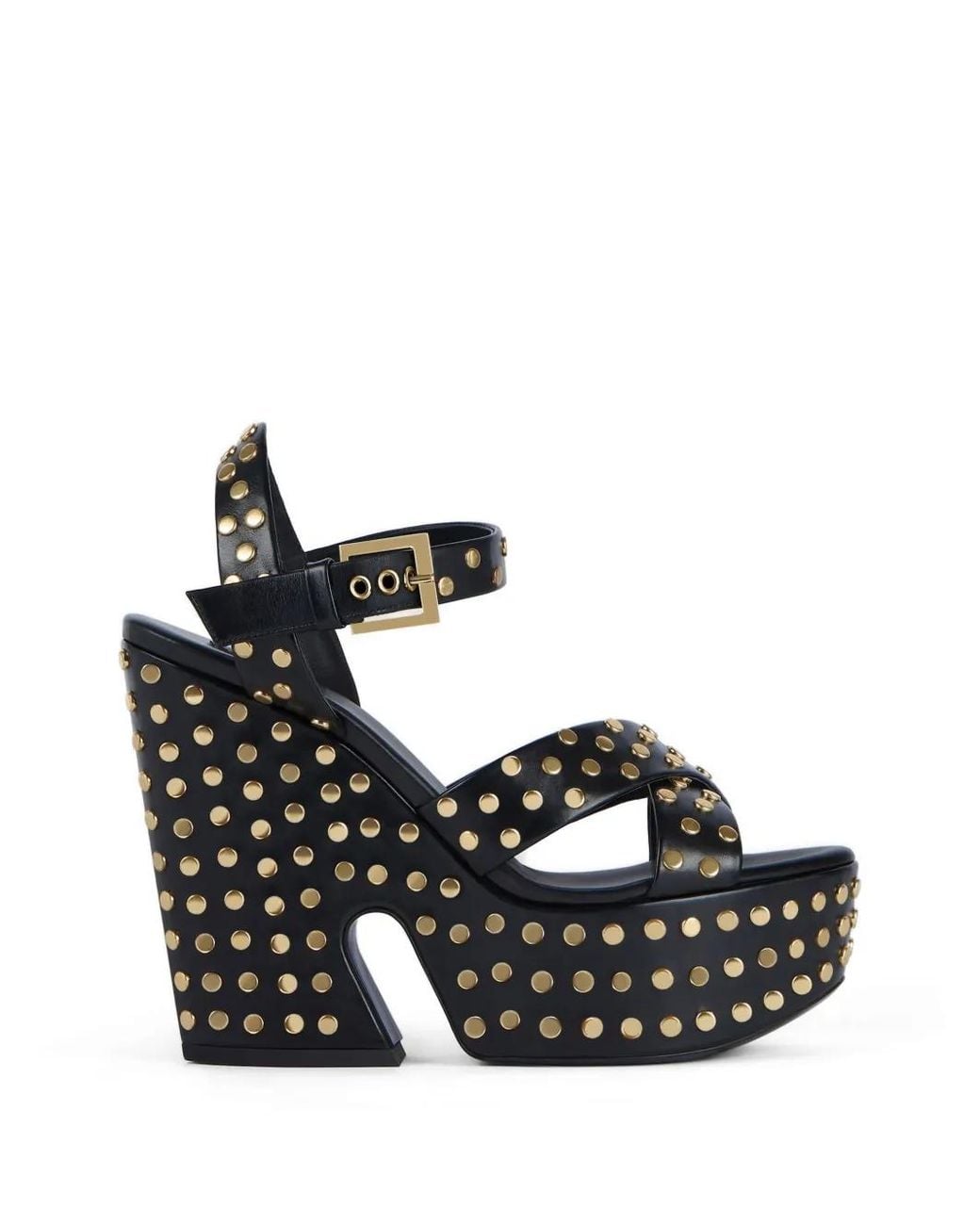 Sandali Gg Con Plateau E Borchie di Givenchy in Metallic