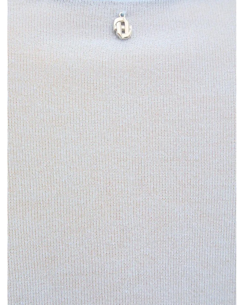 Silvian Heach Blue Button V-Neck Knitwear
