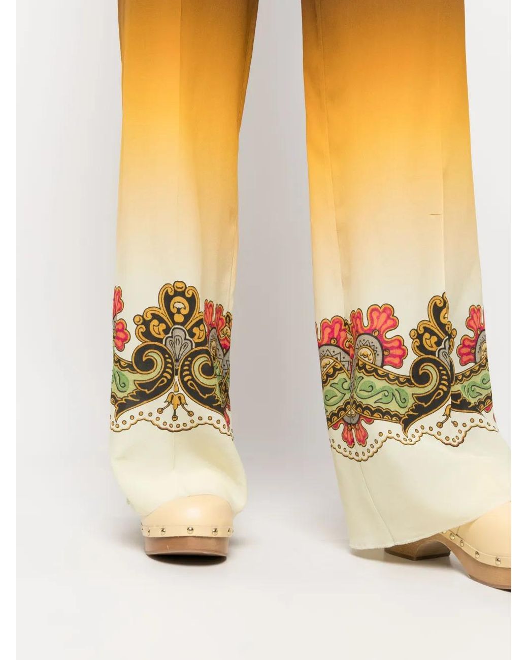 Etro Black Printed Trousers