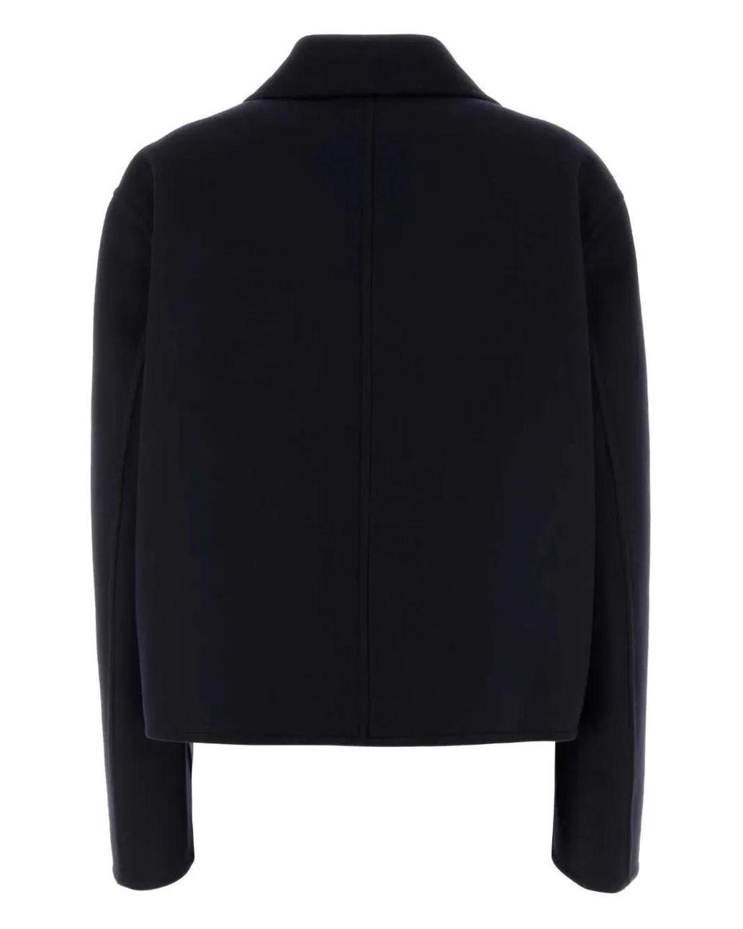 Jil Sander Black Button-Fastening Collared Jacket