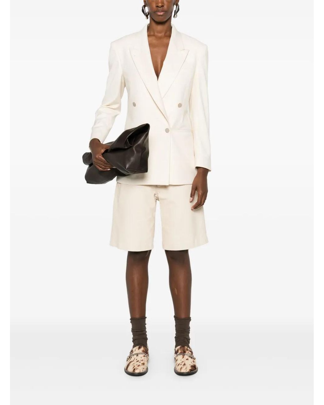 Eraldo Natural Double-Breasted Blazer