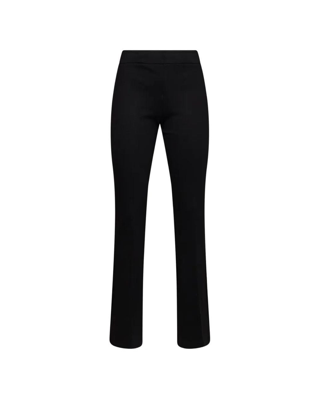 Blanca Vita Black High-Rise Flared Trousers