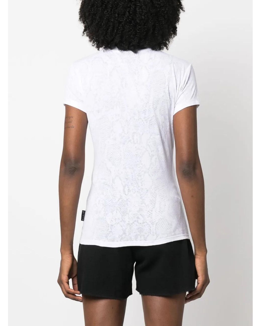 Philipp Plein White Sexy Pure Fit Crew-Neck T-Shirt