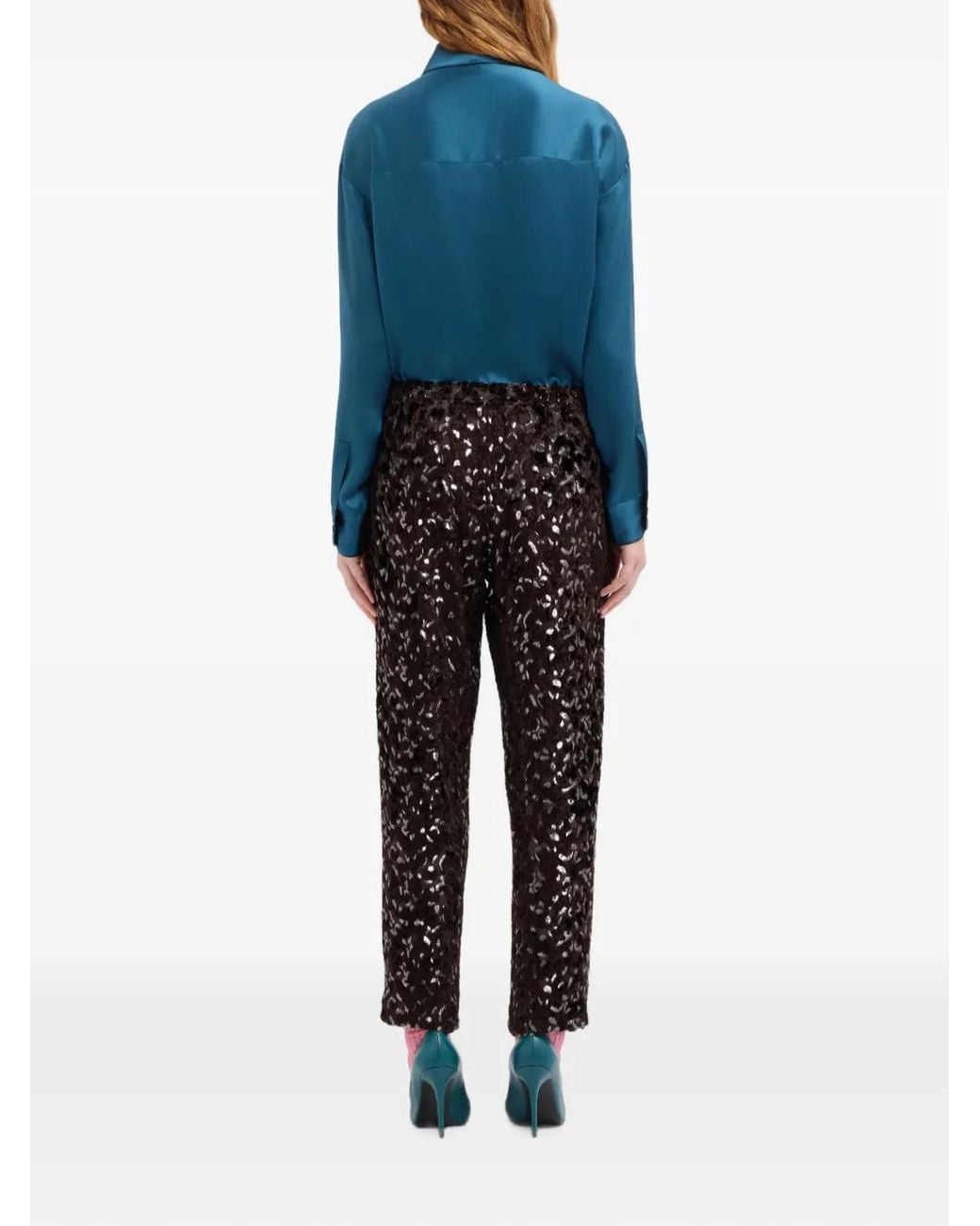 Pierre Louis Mascia Black Vepelwon Straight-Leg Trousers