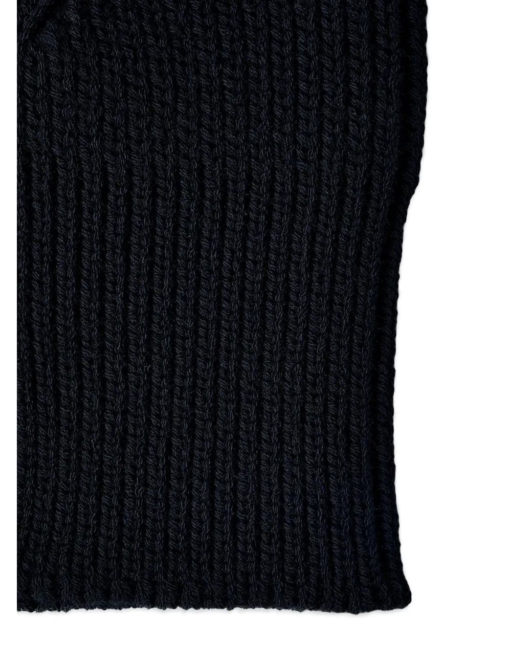 Rick Owens Blue Ribbed Balaclava