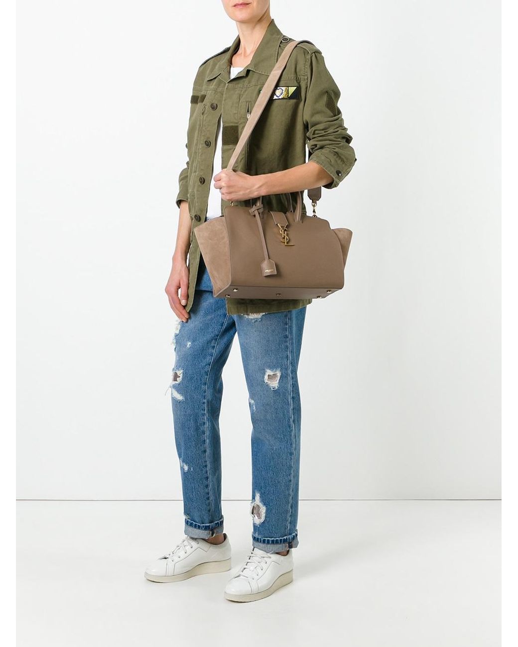 Saint laurent small cabas sales