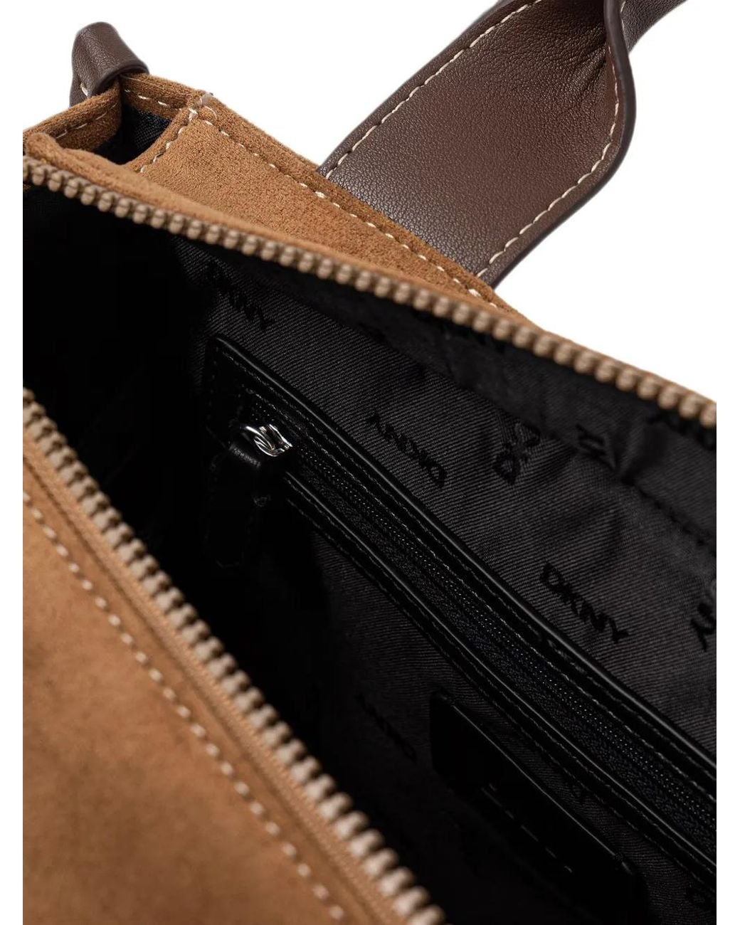 DKNY Brown Hadlee Logo-Appliqué Tote Bag