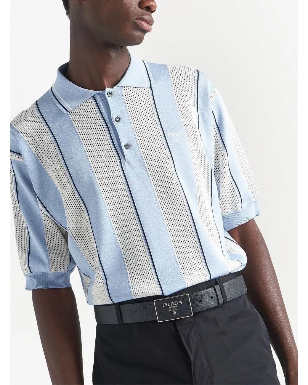 Prada Black Belts for men