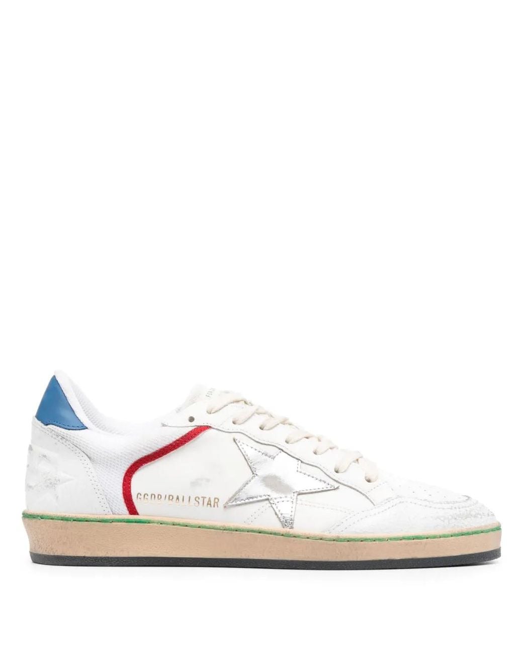 Golden Goose Deluxe Brand White Ball Star Leather Sneakers for men