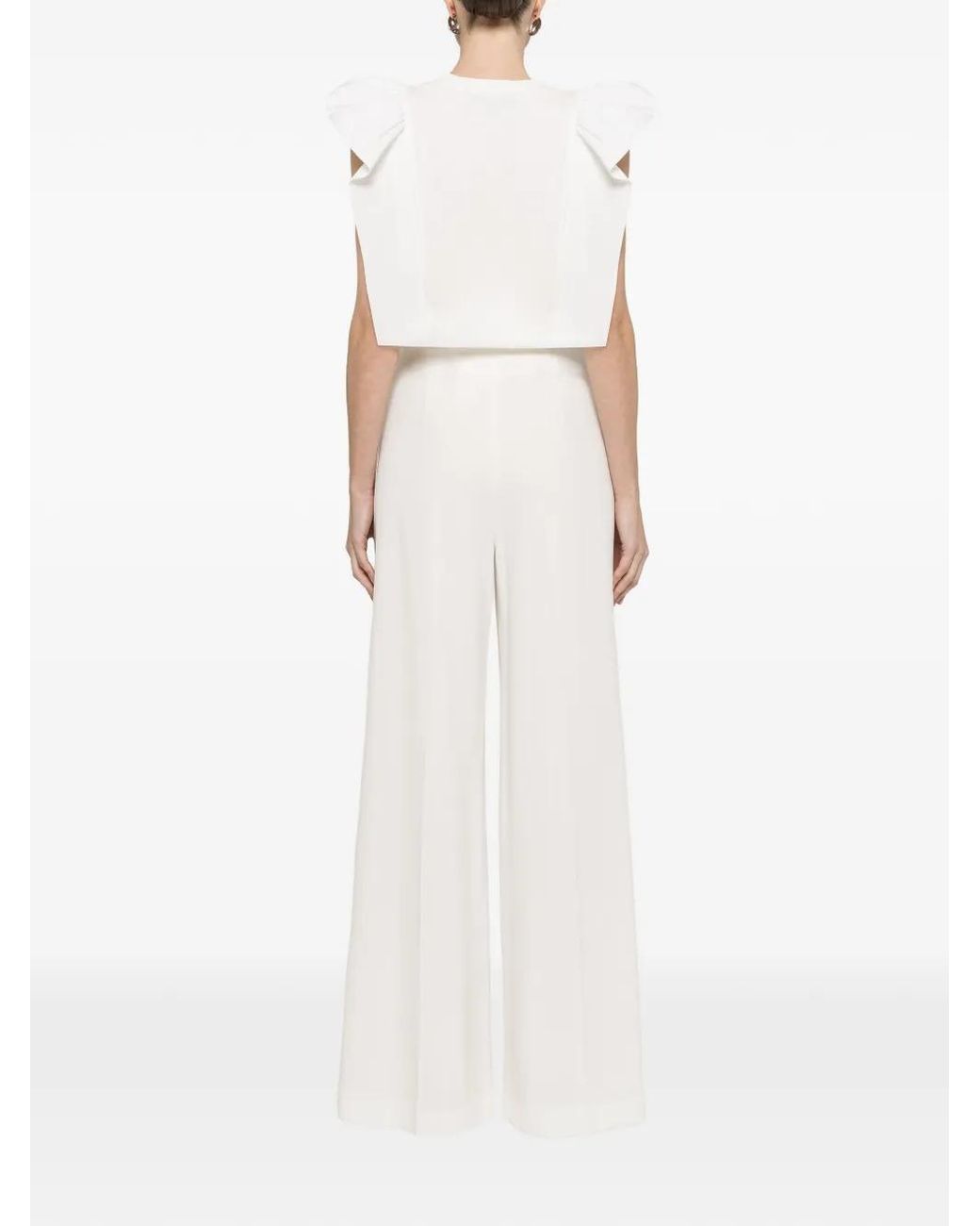 Nissa White Ruffled Top