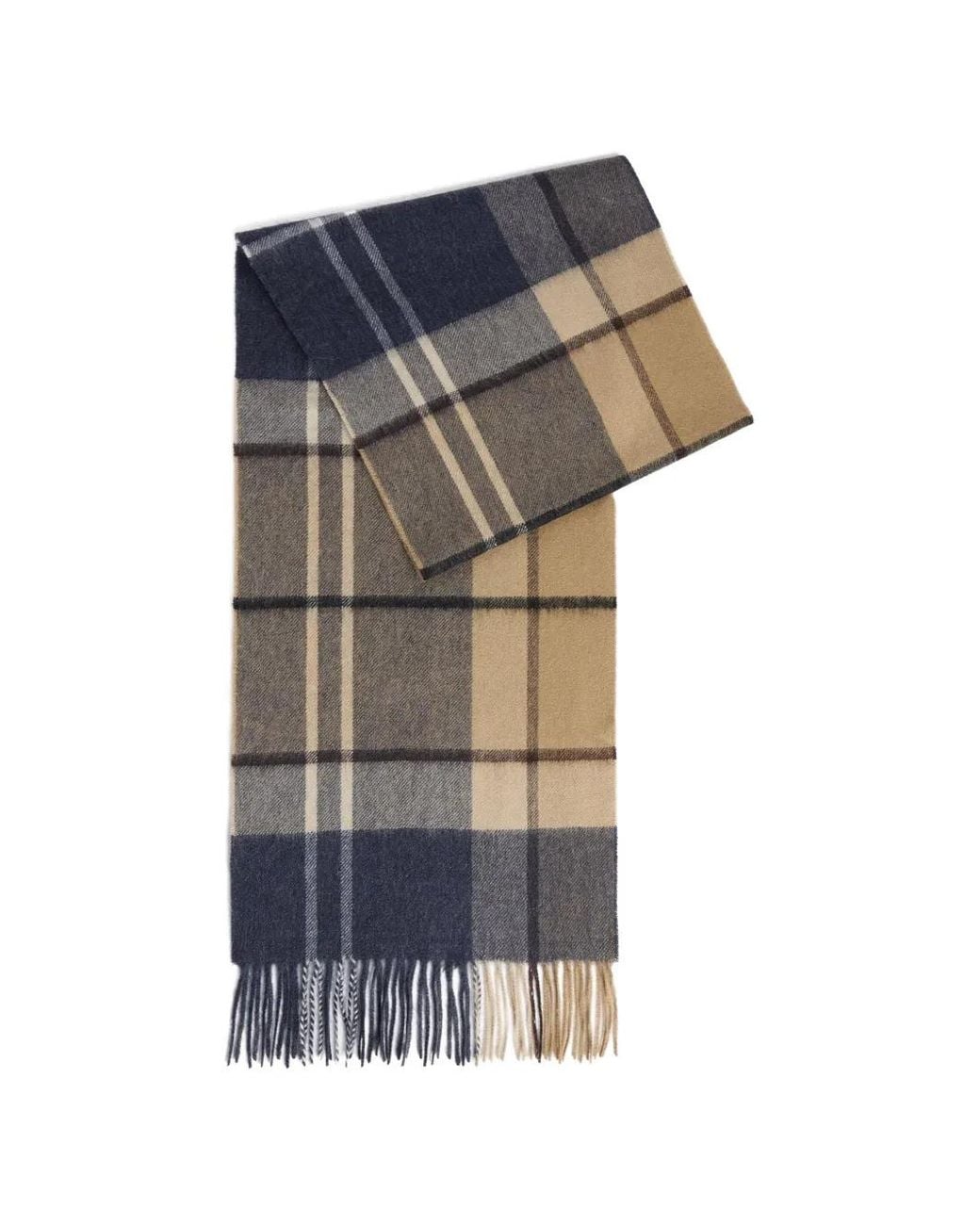 Barbour White Carrbridge Tartan Scarf for men