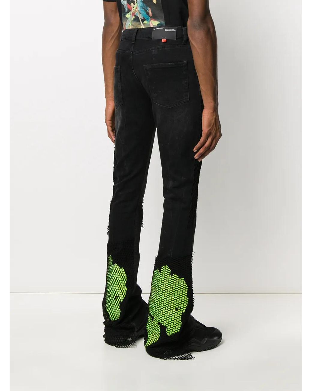 Off-White c/o Virgil Abloh Black Stacked Flared Jeans for men