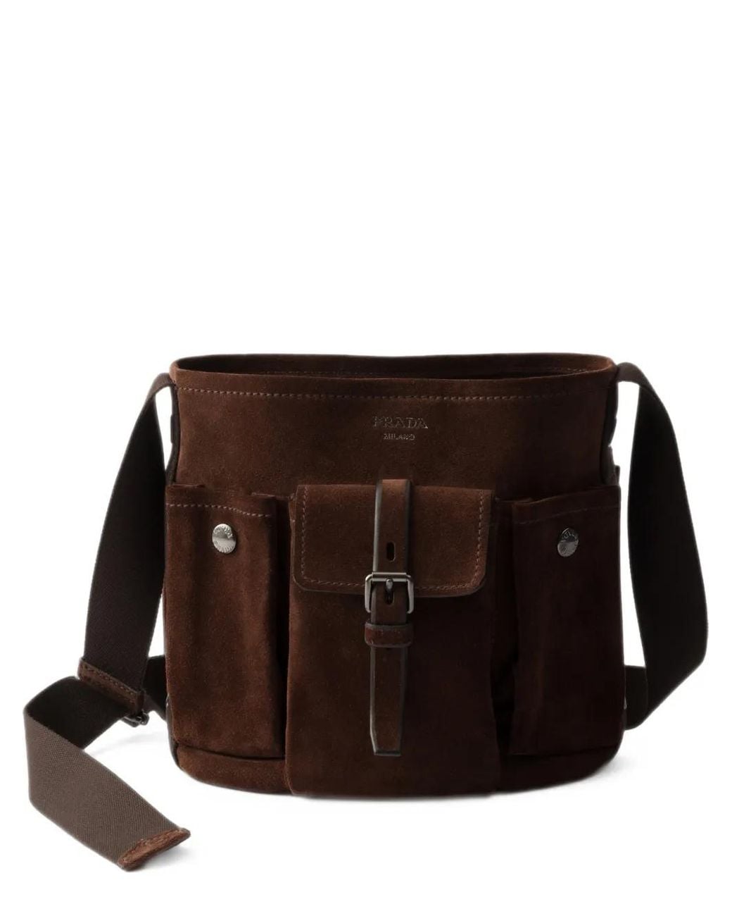 Borsa A Secchiello Route di Prada in Brown