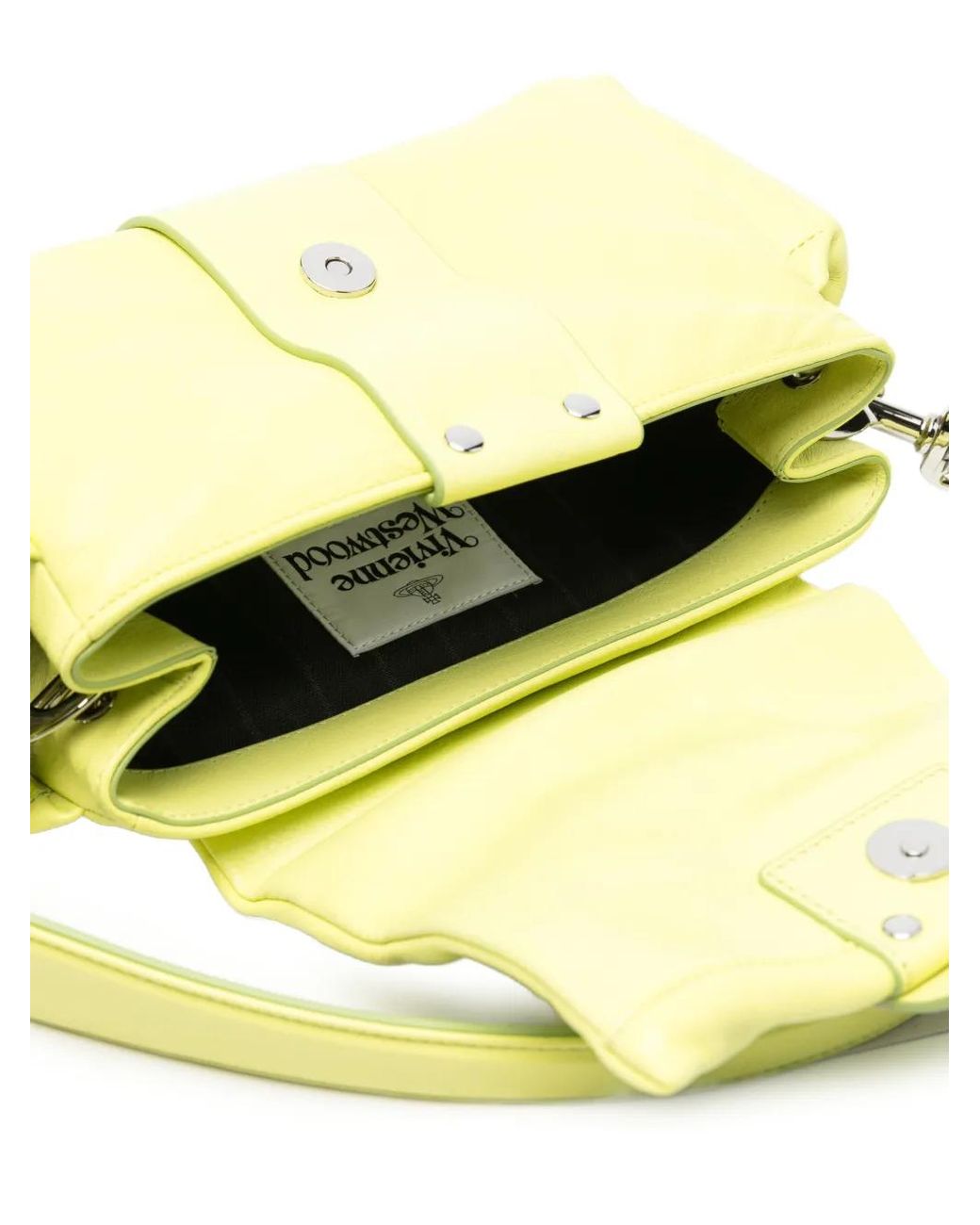 Vivienne Westwood Yellow Hazel Treasure Leather Shoulder Bag