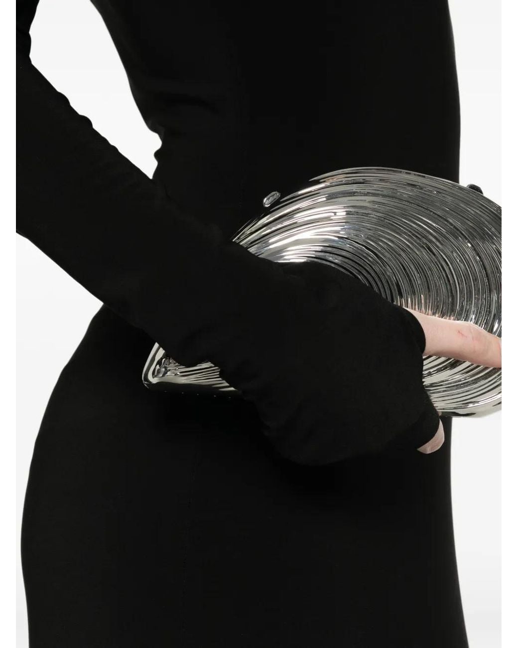 Norma Kamali Black Turtle-Neck Long Dress