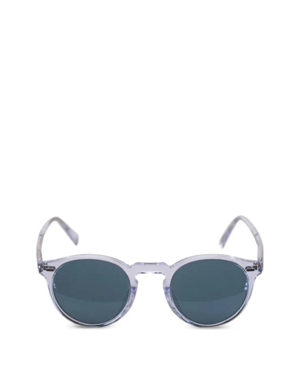 Oliver Peoples Blue Round-Frame Sunglasses