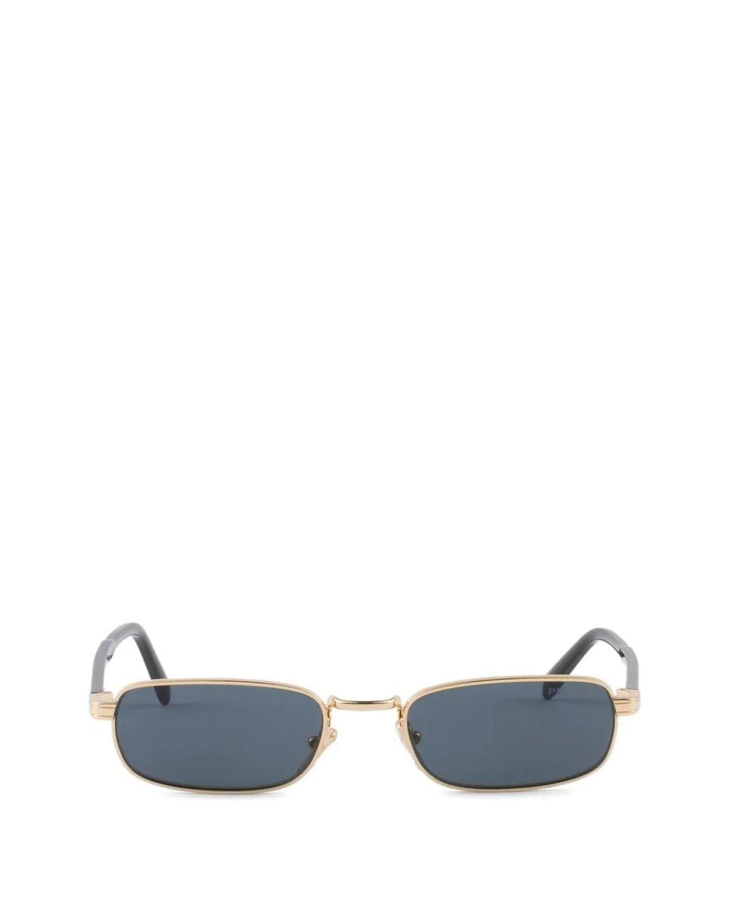 Prada Blue Sunglasses With The Iconic Metal Plaque for men