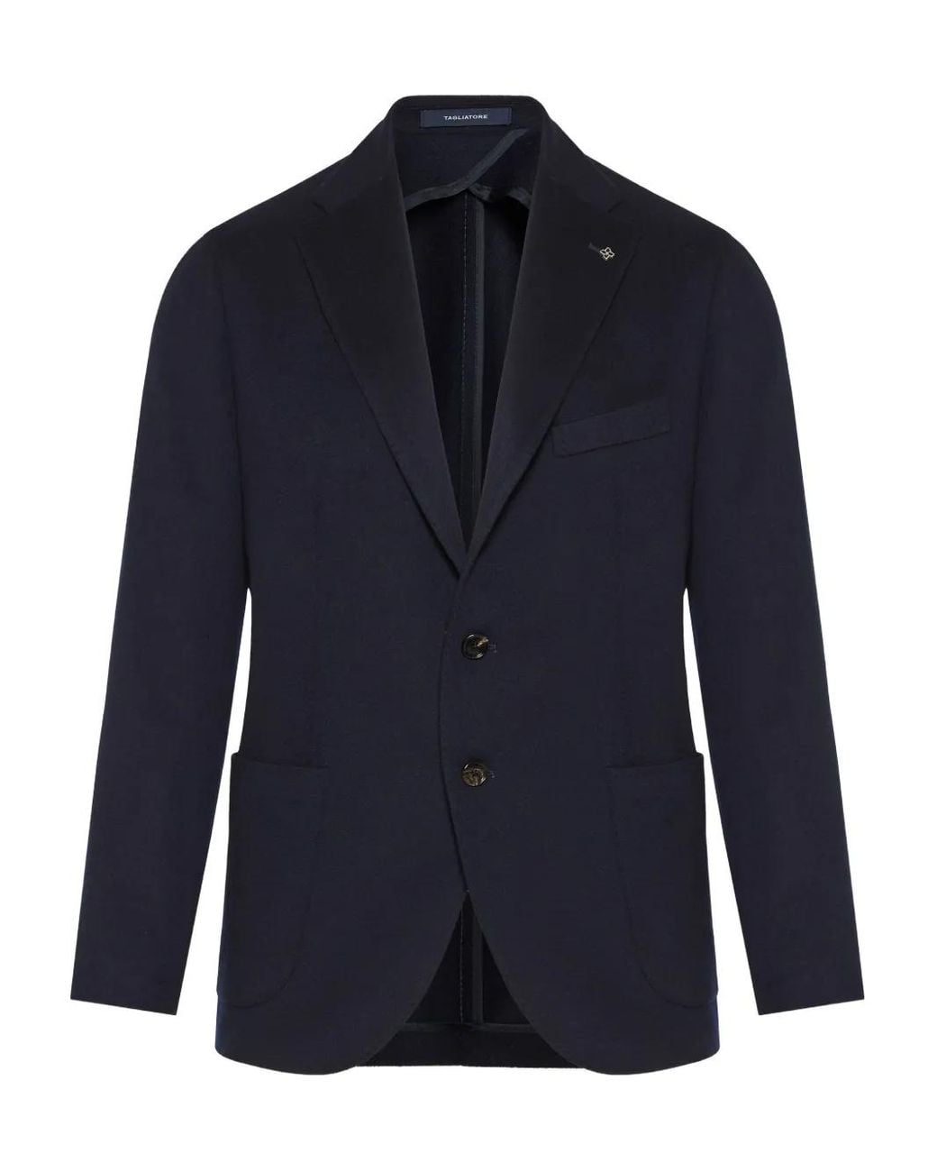 Tagliatore Blue Buttoned Jacket for men