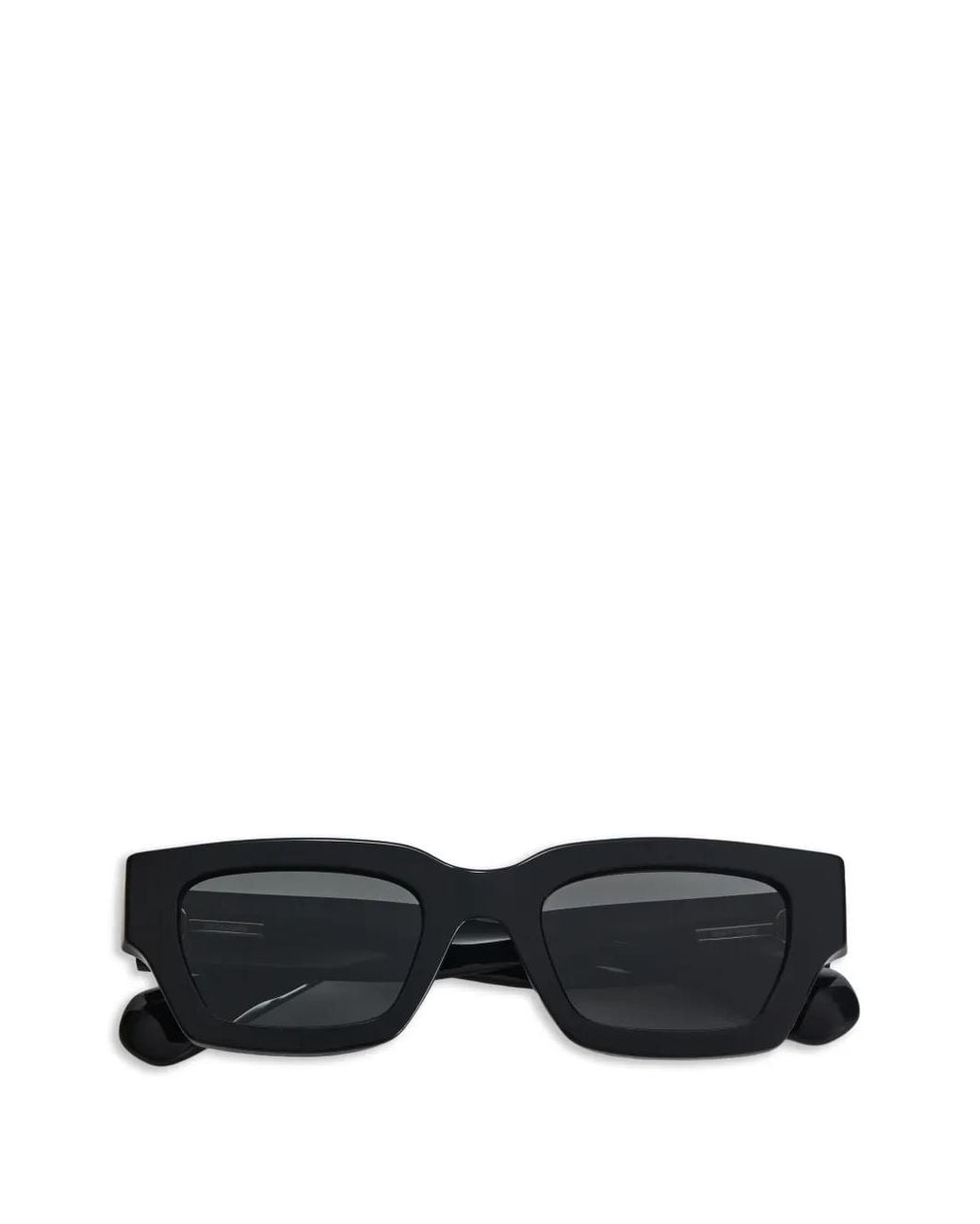 Jil Sander Black Rectangular-Frame Sunglasses