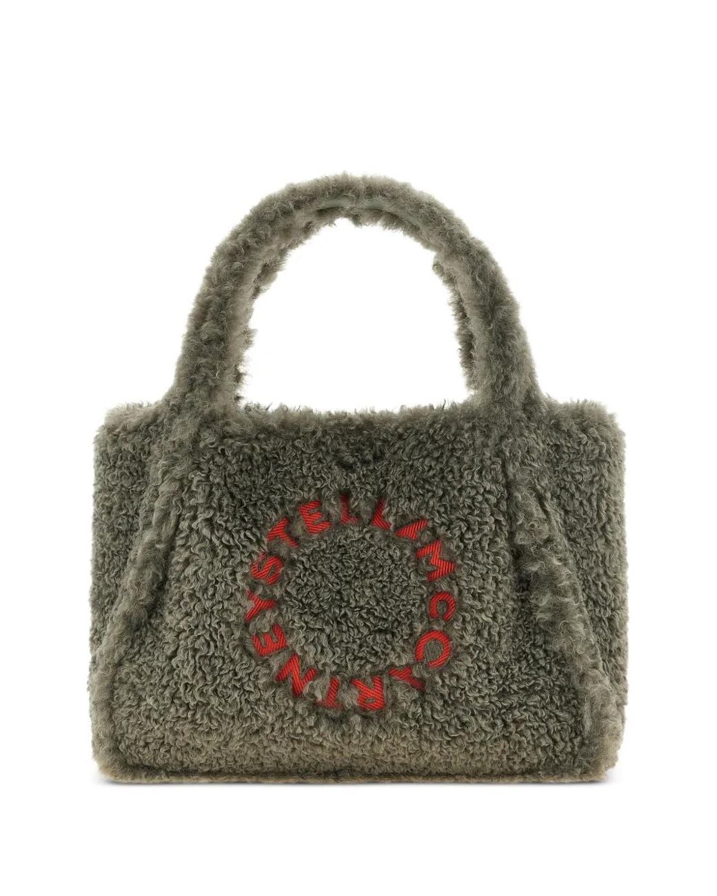 Stella McCartney Green Sac Cabas À Logo Brodé