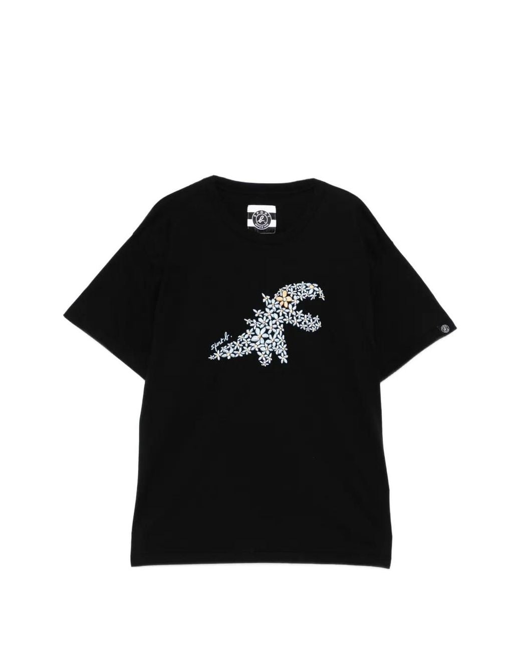 SPORT b. by agnès b. Black Danity Flower Dino T-Shirt