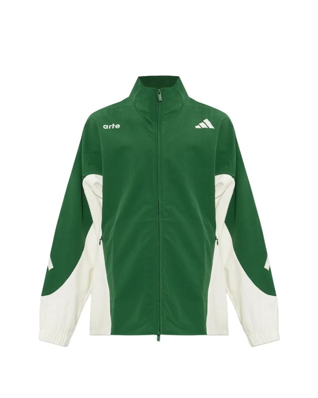 Adidas Green X Arte Antwerp Logo-Embroidered Full-Zip Sweatshirt