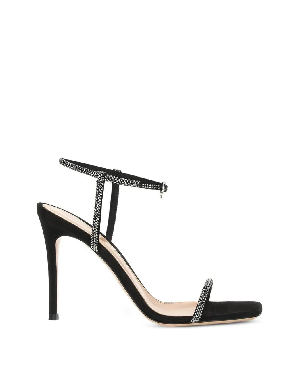 Gianvito Rossi White Mayfair Crystal Sandals