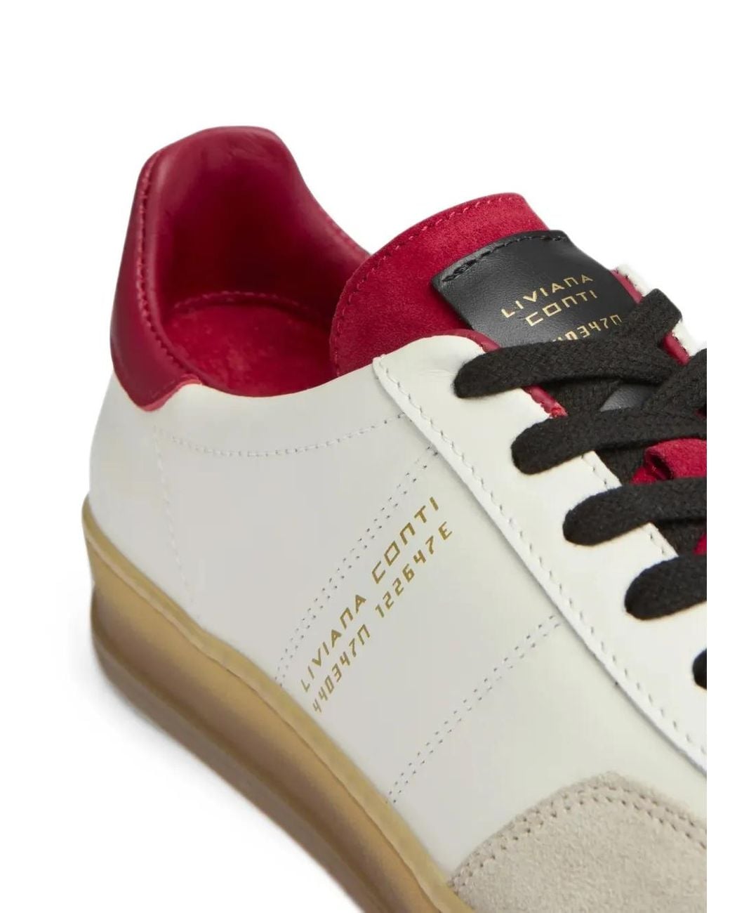 Liviana Conti White Delia Logo-Print Panelled Sneakers
