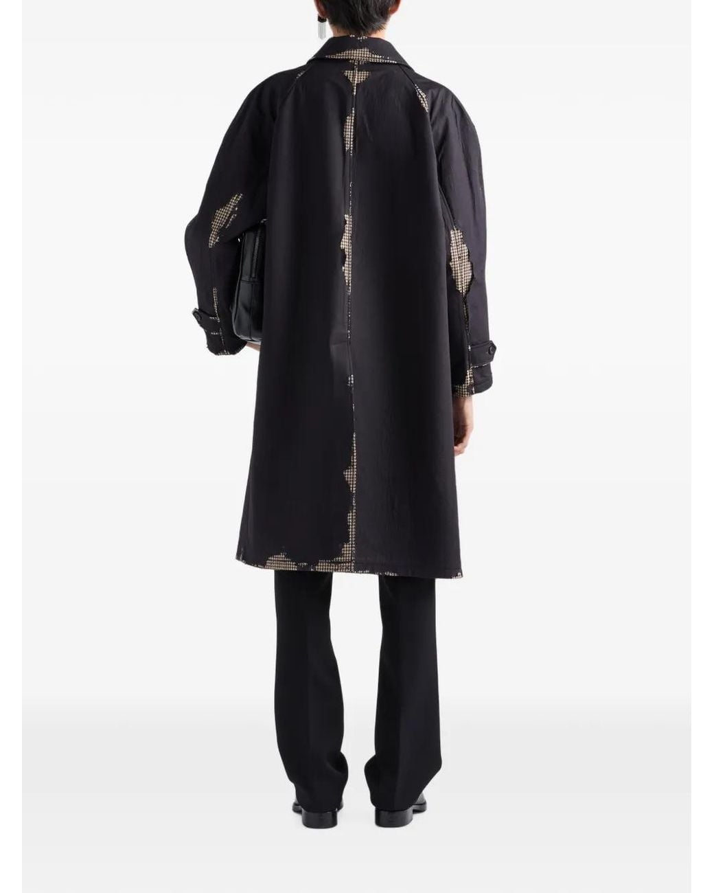 Prada Blue Bonded Devoré Cotton Coat for men